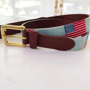 Tucker Blair Men’s American Flag Needle Point belt - Size 36